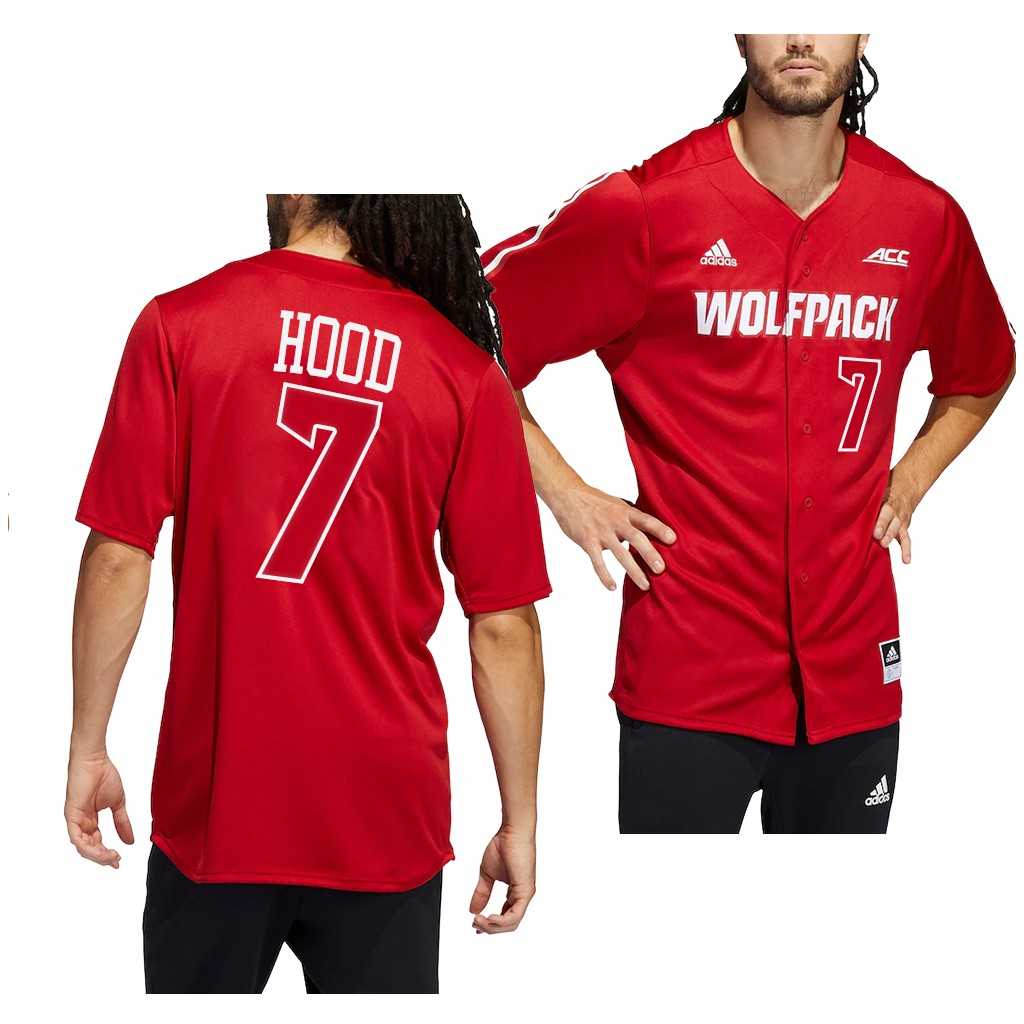 NC State Wolfpack Josh Hood College Baseball Jersey Red NC State Wolfpack Josh Hood College Baseball Jersey Red