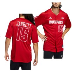 NC State Wolfpack J.T. Jarrett College Baseball Jersey Red