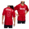 NC State Wolfpack Jacob Godman College Baseball Jersey Red
