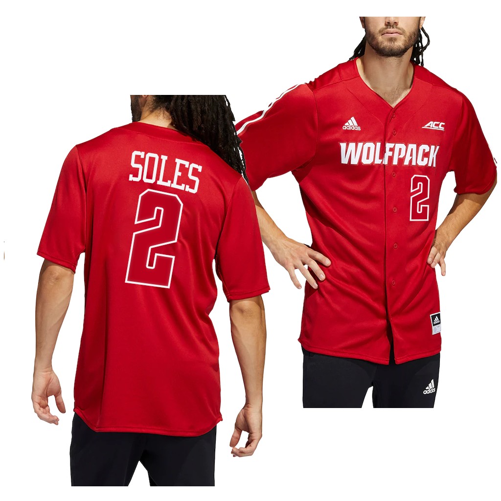 NC State Wolfpack Noah Soles College Baseball Jersey Red NC State Wolfpack Noah Soles College Baseball Jersey Red
