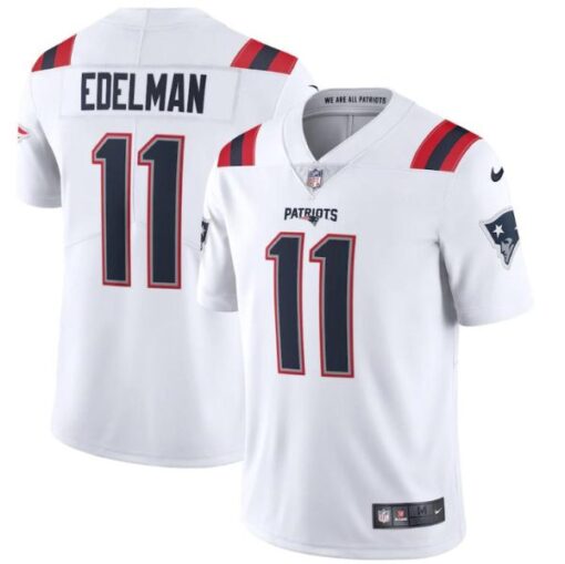 New England Patriots Julian Edelman White Limited Jersey