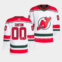 New Jersey Devils Custom 2022-23 Heritage White Jersey