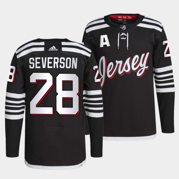 New Jersey Devils Damon Severson Alternate Black Jersey New Jersey Devils Damon Severson Alternate Black Jersey