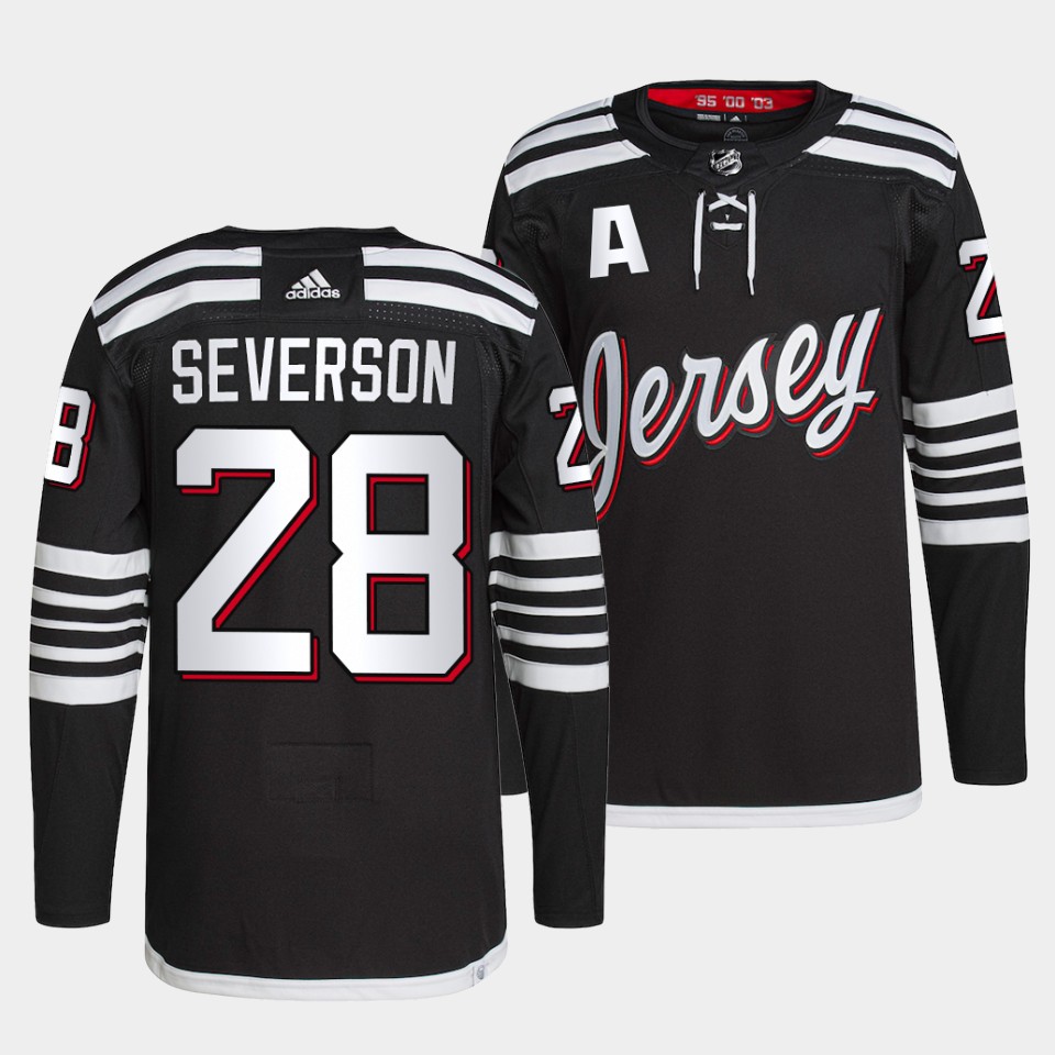 New Jersey Devils Damon Severson Alternate Black Jersey New Jersey Devils Damon Severson Alternate Black Jersey