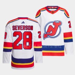 New Jersey Devils Damon Severson Reverse White Jersey
