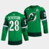 New Jersey Devils Dawson Mercer 2022 Hispanic Heritage Night Black Jersey
