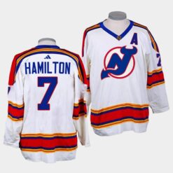 New Jersey Devils Dougie Hamilton Reverse 2022-23 White Replica Jersey