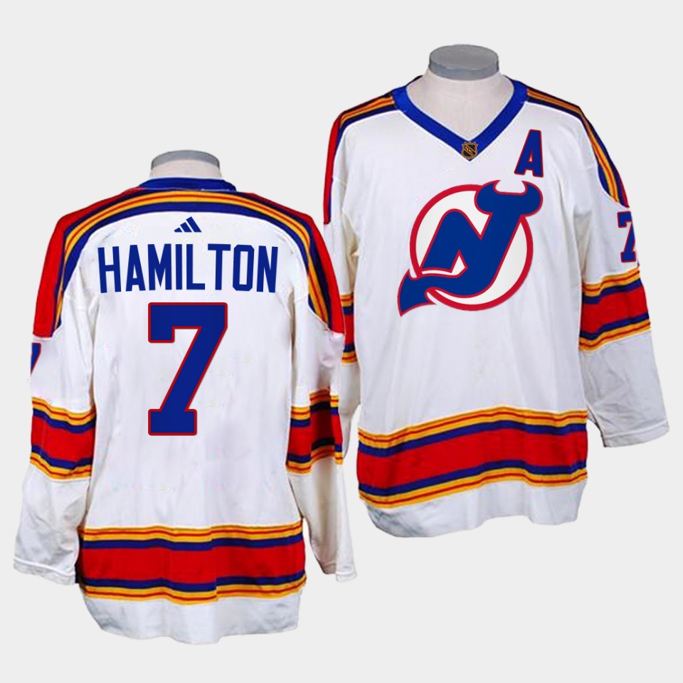 New Jersey Devils Dougie Hamilton Reverse 2022-23 White Replica Jersey New Jersey Devils Dougie Hamilton Reverse 2022-23 White Replica Jersey