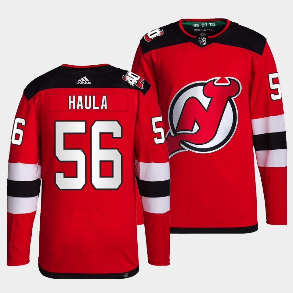 New Jersey Devils Erik Haula Home Red Jersey New Jersey Devils Erik Haula Home Red Jersey