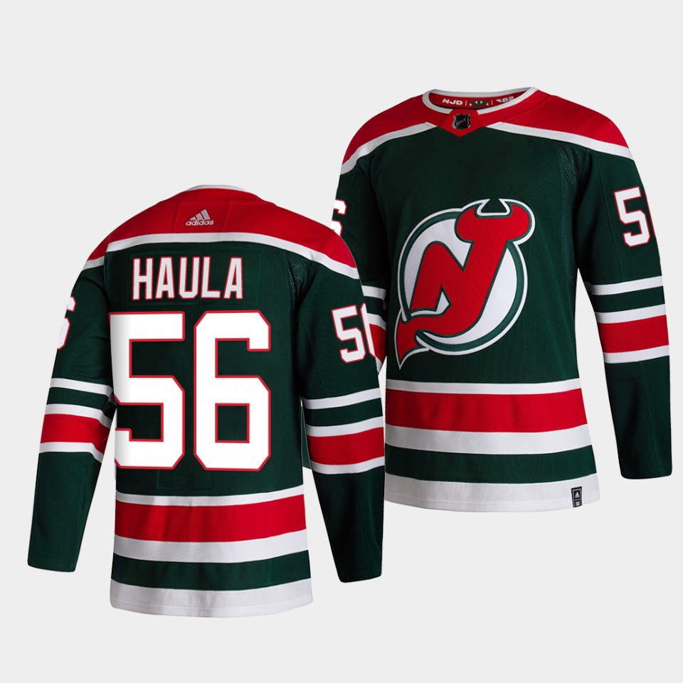 New Jersey Devils Erik Haula Reverse Green Jersey New Jersey Devils Erik Haula Reverse Green Jersey