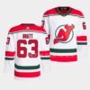 New Jersey Devils Jack Hughes Home Red Jersey
