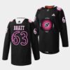 New Jersey Devils Jesper Bratt 2022-23 Heritage White Jersey