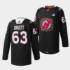 New Jersey Devils Jesper Bratt Golden Edition Limited Black Jersey
