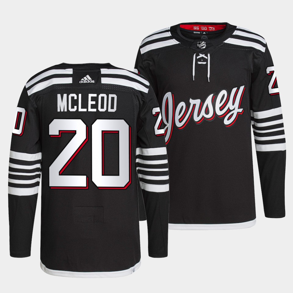 New Jersey Devils Michael McLeod Alternate Black Jersey New Jersey Devils Michael McLeod Alternate Black Jersey