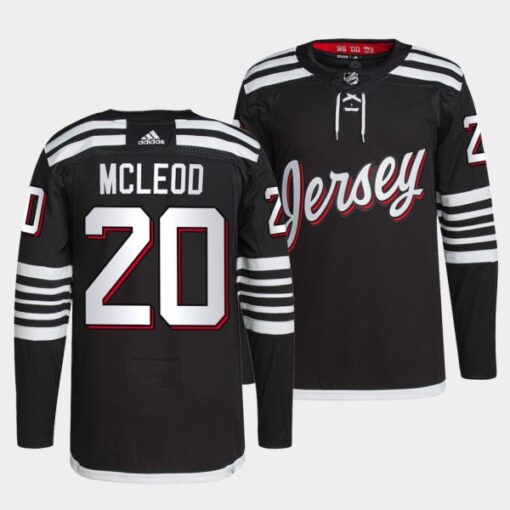 New Jersey Devils Michael McLeod Alternate Black Jersey