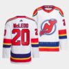 New Jersey Devils Miles Wood 2022-23 Heritage White Jersey