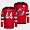New Jersey Devils Miles Wood Reverse White Jersey