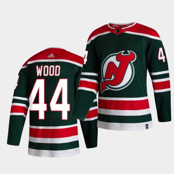 New Jersey Devils miles wood Reverse Green Special Edition Jersey New Jersey Devils miles wood Reverse Green Special Edition Jersey