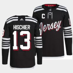 New Jersey Devils Nico Hischier Alternate Black Jersey