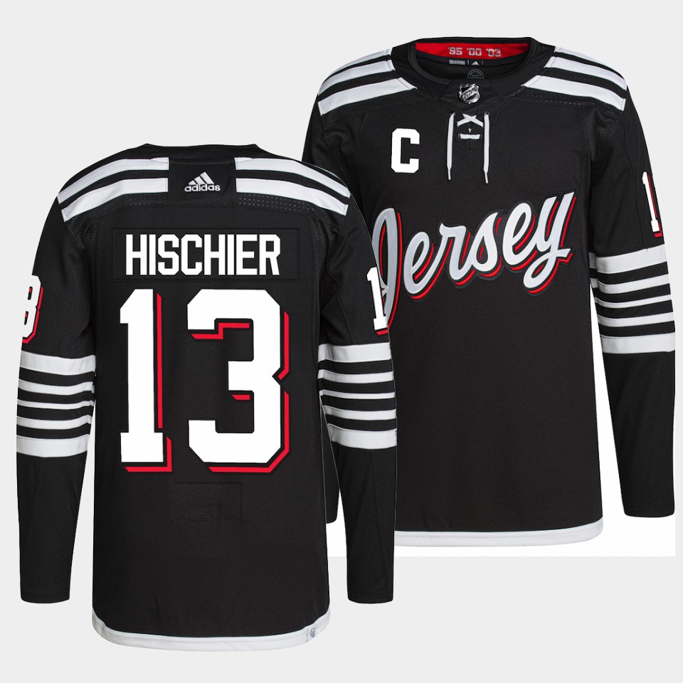 New Jersey Devils Nico Hischier Alternate Black Jersey New Jersey Devils Nico Hischier Alternate Black Jersey