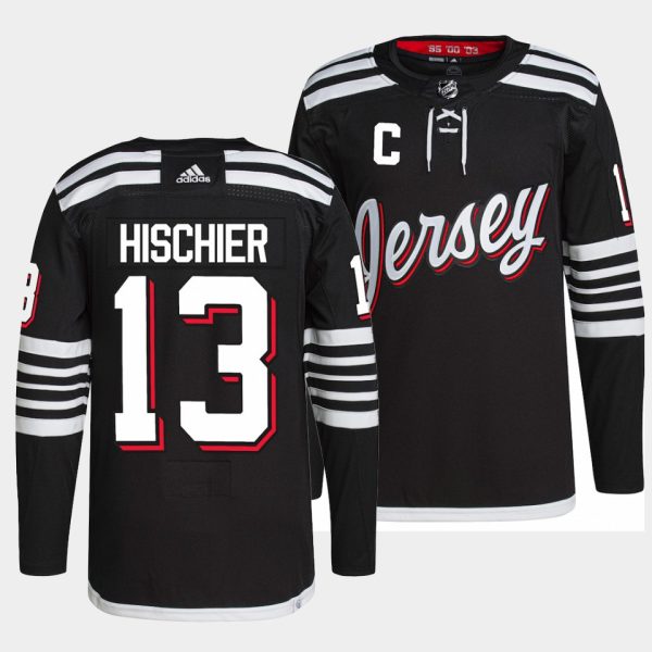 New Jersey Devils Nico Hischier Alternate Black Jersey New Jersey Devils Nico Hischier Alternate Black Jersey
