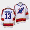 New Jersey Devils Nico Hischier Reverse White Jersey