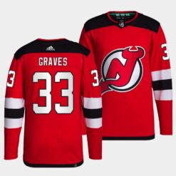 New Jersey Devils Ryan Graves Home Red Jersey