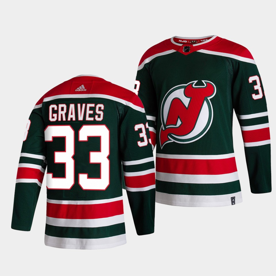 New Jersey Devils Ryan Graves Reverse Special Edition Green Jersey New Jersey Devils Ryan Graves Reverse Special Edition Green Jersey
