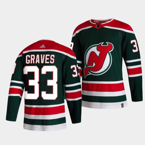 New Jersey Devils Ryan Graves Reverse Special Edition Green Jersey New Jersey Devils Ryan Graves Reverse Special Edition Green Jersey