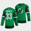 New Jersey Devils St Patricks Day Jack Hughes Green Jersey