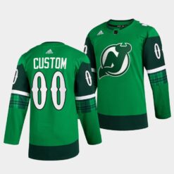 New Jersey Devils St Patricks Day Custom Green Jersey