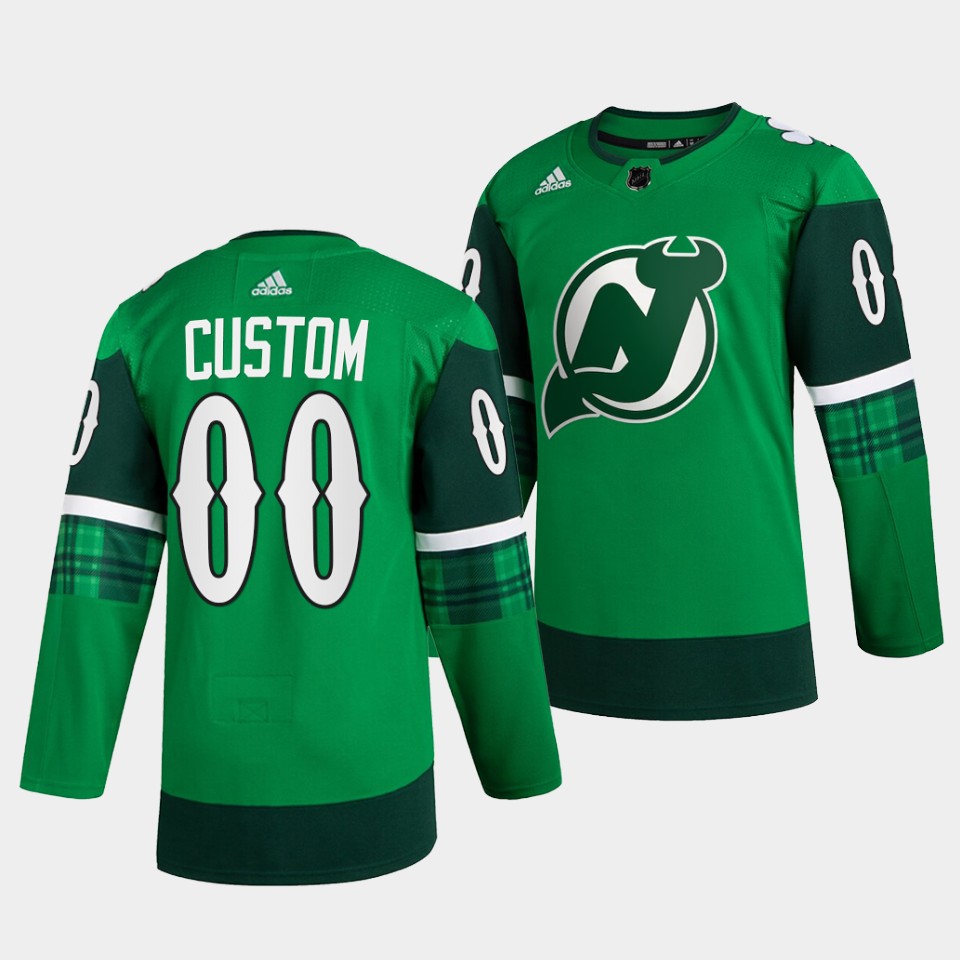 New Jersey Devils St Patricks Day Custom Green Jersey New Jersey Devils St Patricks Day Custom Green Jersey
