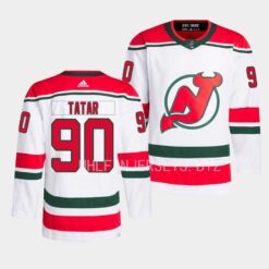 New Jersey Devils Tomas Tatar 2022-23 Heritage White Jersey