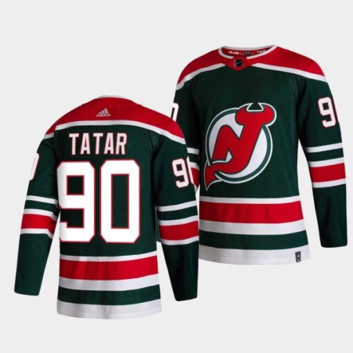 New Jersey Devils Tomas Tatar Reverse Special Edition Green Jersey