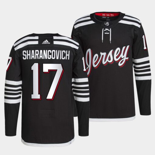 New Jersey Devils Yegor Sharangovich Alternate Black Jersey