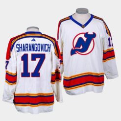 New Jersey Devils Yegor Sharangovich Reverse 2022-23 White Replica Jersey