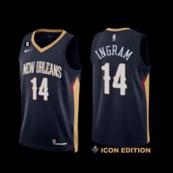 New Orleans Pelicans Brandon Ingram 2022-23 Icon Edition Jersey Navy