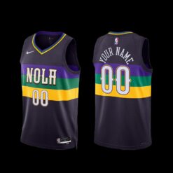 New Orleans Pelicans Custom 2022-23 City Edition Jersey Purple