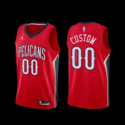 New Orleans Pelicans Custom 2022-23 Statement Edition Jersey Red