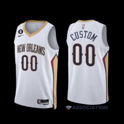 New Orleans Pelicans Custom 2022-23 White Association Edition Jersey