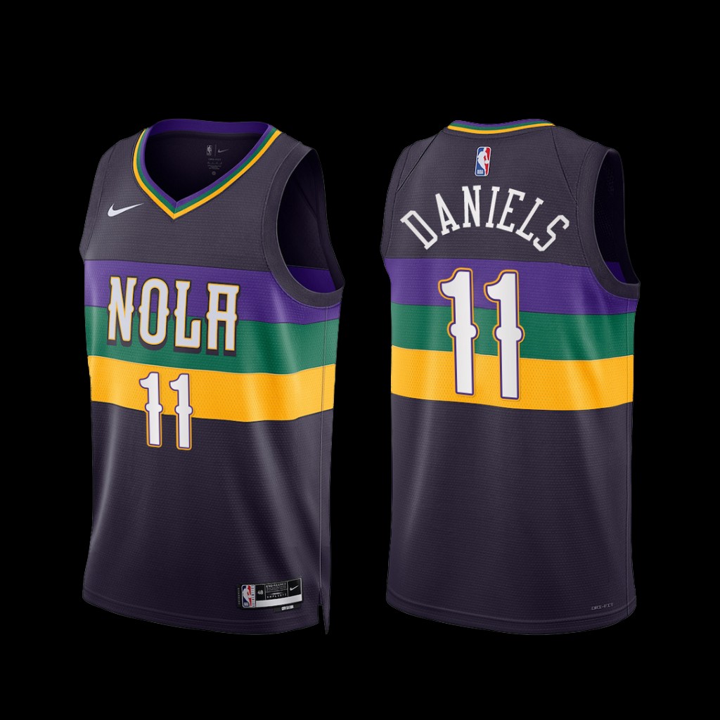 New Orleans Pelicans Dyson Daniels 2022-23 City Edition Jersey Purple New Orleans Pelicans Dyson Daniels 2022-23 City Edition Jersey Purple