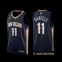 New Orleans Pelicans Dyson Daniels 2022-23 Icon Edition Jersey Navy