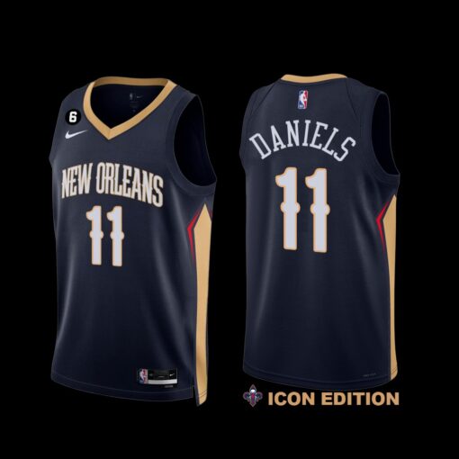 New Orleans Pelicans Dyson Daniels 2022-23 Icon Edition Jersey Navy