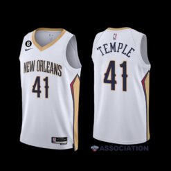 New Orleans Pelicans Garrett Temple 2022-23 White Association Edition Jersey