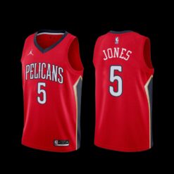 New Orleans Pelicans Herbert Jones 2022-23 Statement Edition Jersey Red