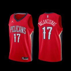 New Orleans Pelicans Jonas Valanciunas 2022-23 Statement Edition Jersey Red