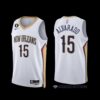 New Orleans Pelicans Jose Alvarado 2022-23 Icon Edition NO.6 Patch Jersey Navy