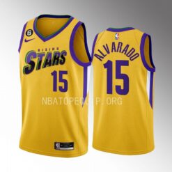 New Orleans Pelicans Jose Alvarado 2023 NBA Rising Stars Yellow Jersey