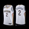 New Orleans Pelicans Kira Lewis Jr. 2022-23 Icon Edition NO.6 Patch Jersey Navy
