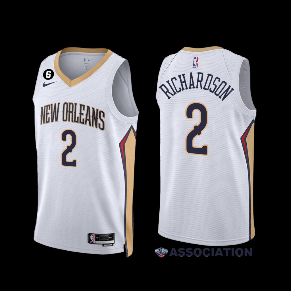 New Orleans Pelicans Josh Richardson 2022-23 Association Edition Jersey White New Orleans Pelicans Josh Richardson 2022-23 Association Edition Jersey White